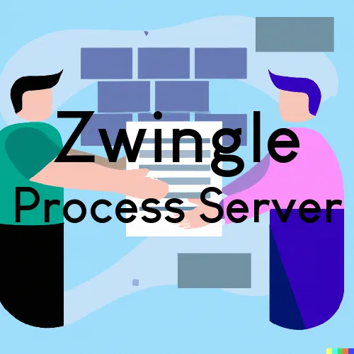 Zwingle, IA Process Servers and Courtesy Copy Messengers
