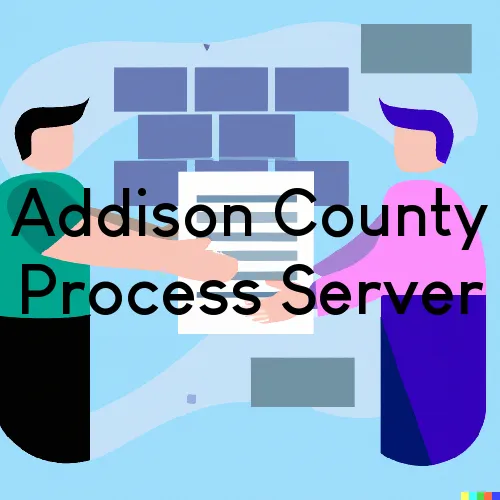 Addison County, Vermont Process Servers 