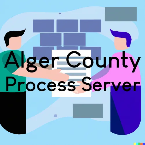 Alger County, Michigan Process Servers