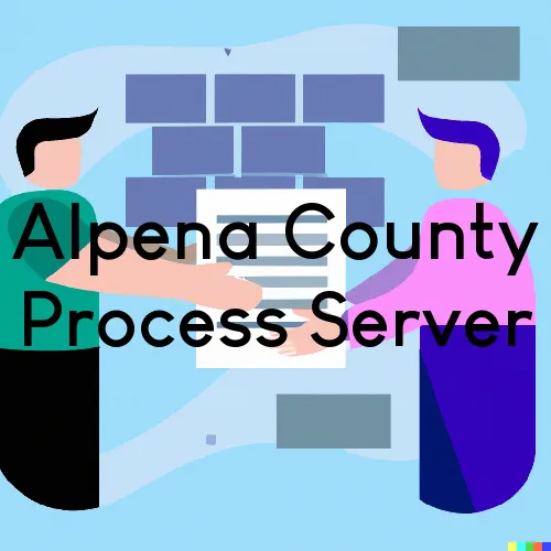 Alpena County, Michigan Process Servers