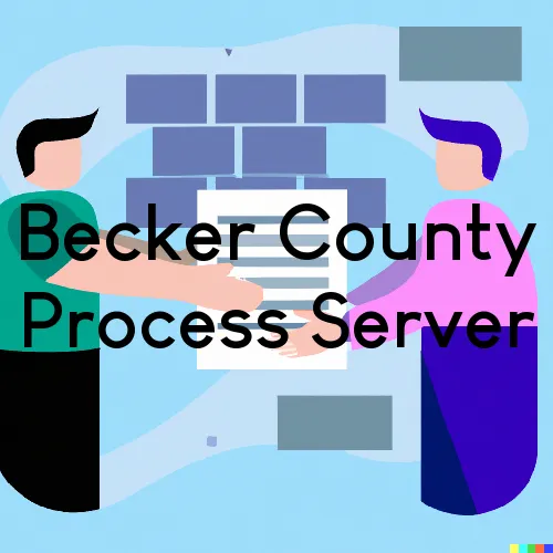 Becker County, Minnesota Court Process Servers