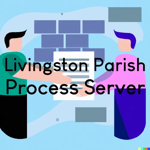 Livingston Parish, Louisiana Process Server, “Serving by Observing“