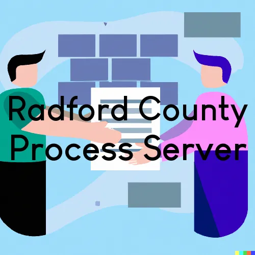 Radford County, Virginia Subpoena Process Servers 