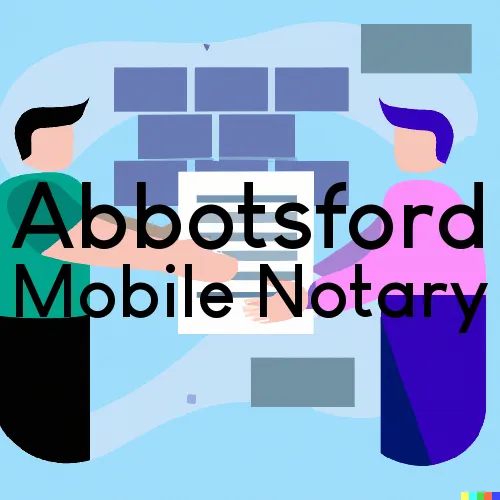 Abbotsford, WI Mobile Notary Signing Agents in zip code area 54405