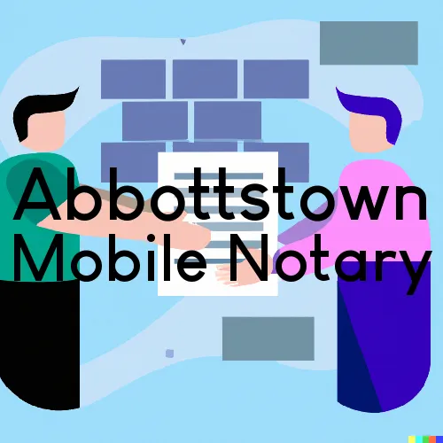 Abbottstown, PA Mobile Notary Signing Agents in zip code area 17301