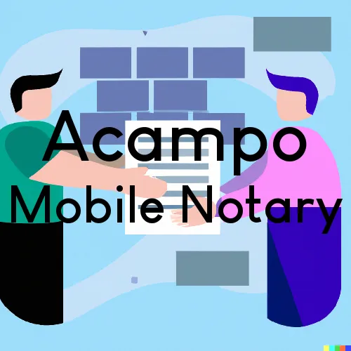 Acampo, California Traveling Notaries