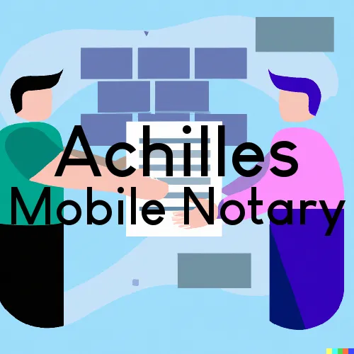 Achilles, VA Traveling Notary Services