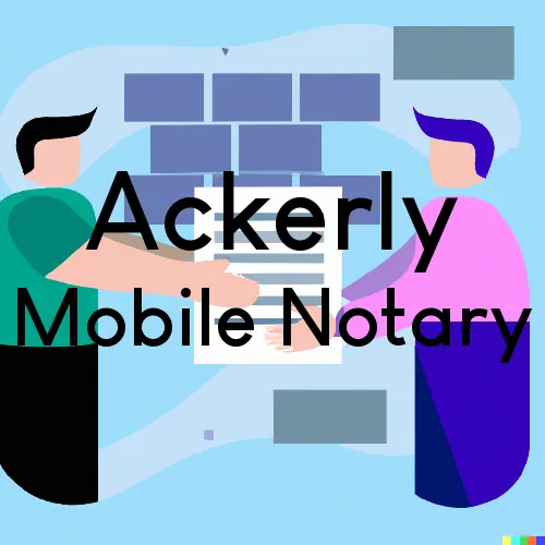 Ackerly, TX Mobile Notary and Traveling Signing Services 
