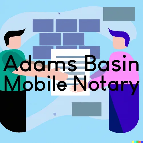 Traveling Notary in Adams Basin, NY