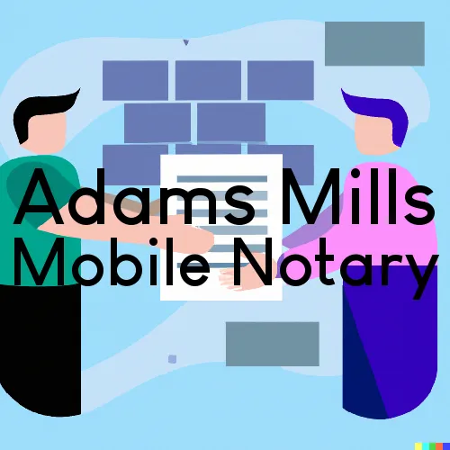 Traveling Notary in Adams Mills, OH