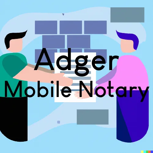 Adger, AL Mobile Notary Signing Agents in zip code area 35006