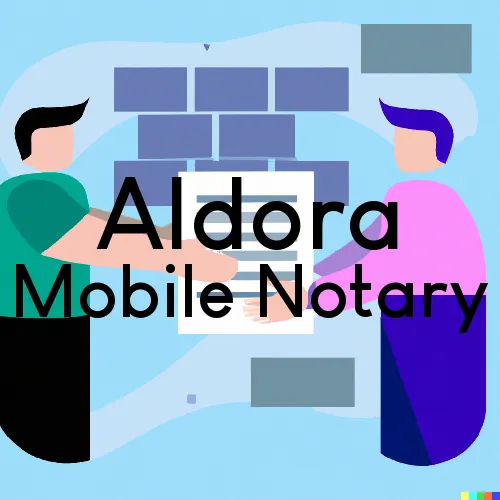 Traveling Notary in Aldora, GA