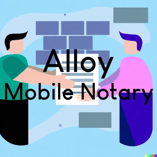Traveling Notary in Alloy, WV