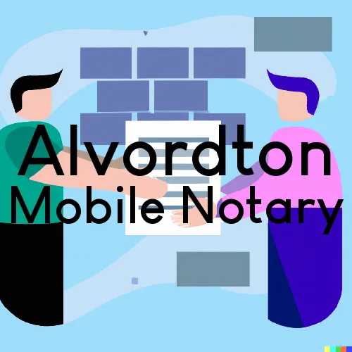 Alvordton, OH Mobile Notary Signing Agents in zip code area 43501