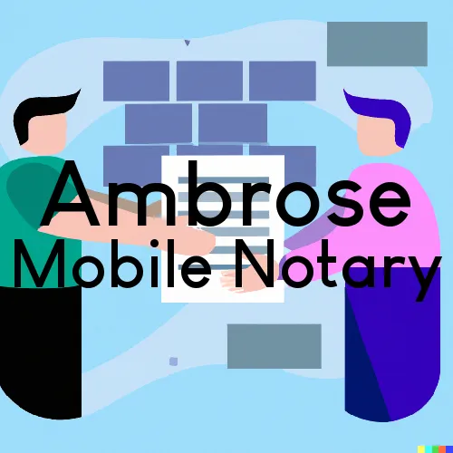 Ambrose, North Dakota Traveling Notaries