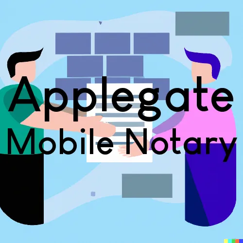 Applegate, OR Mobile Notary Signing Agents in zip code area 97530