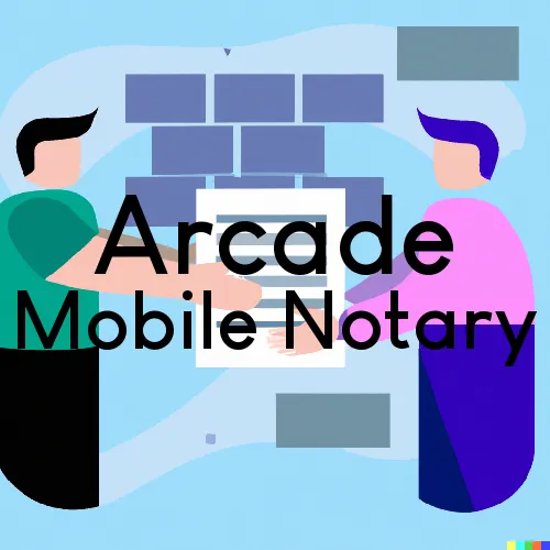 Arcade, NY Mobile Notary and Traveling Signing Services 