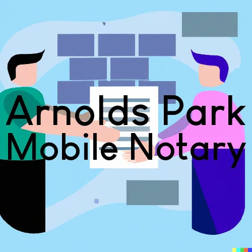 Traveling Notary in Arnolds Park, IA