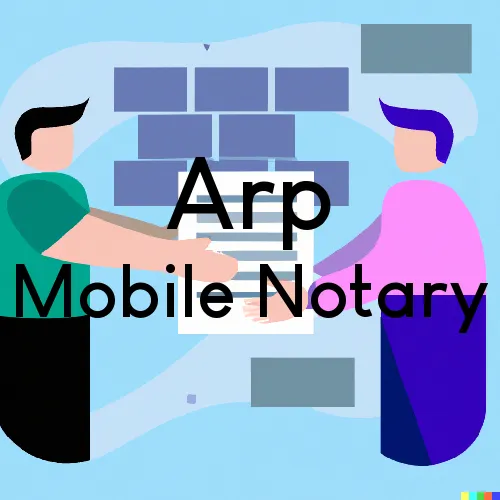 Arp, TX Mobile Notary Signing Agents in zip code area 75750