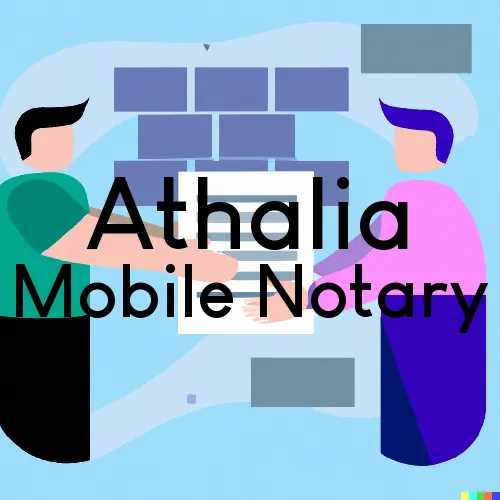 Athalia, OH Mobile Notary and Traveling Signing Services 