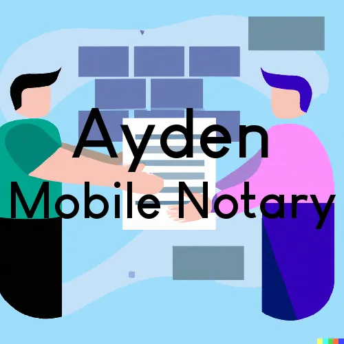 Ayden, NC Mobile Notary Signing Agents in zip code area 28513
