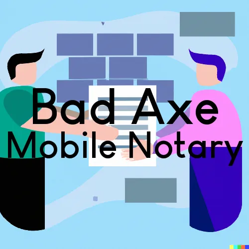 Traveling Notary in Bad Axe, MI