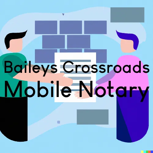 Baileys Crossroads, VA Mobile Notary Signing Agents in zip code area 22041