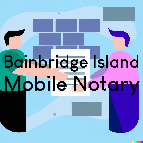 Bainbridge Island, WA Mobile Notary and Traveling Signing Services 