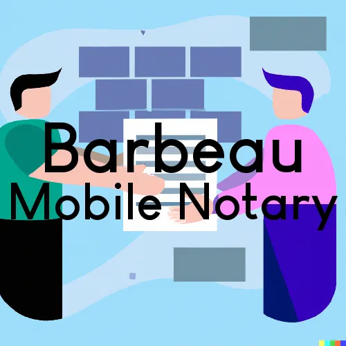 Barbeau, MI Mobile Notary and Traveling Signing Services 