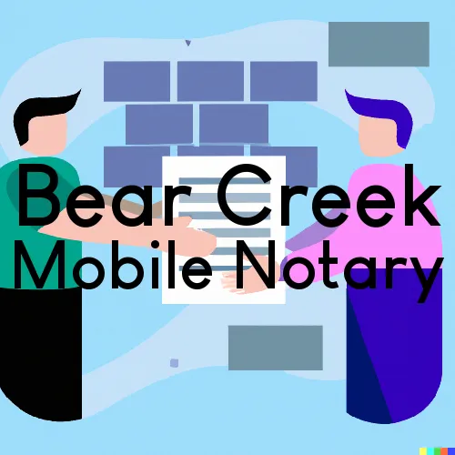 Bear Creek, NC Mobile Notary and Traveling Signing Services 