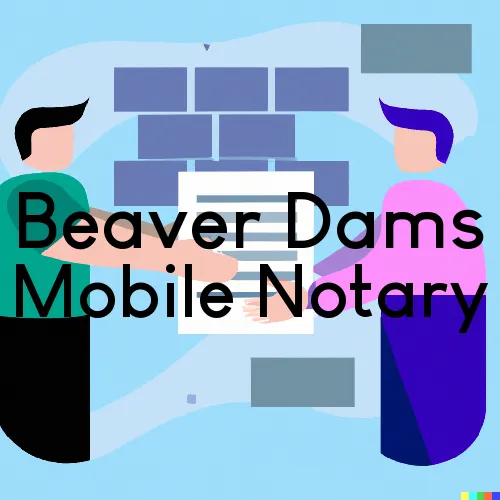 Traveling Notary in Beaver Dams, NY