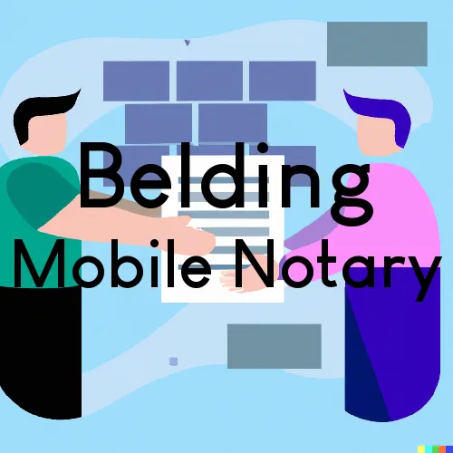 Belding, MI Mobile Notary Signing Agents in zip code area 48809