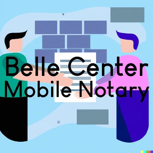 Belle Center, OH Mobile Notary Signing Agents in zip code area 43310
