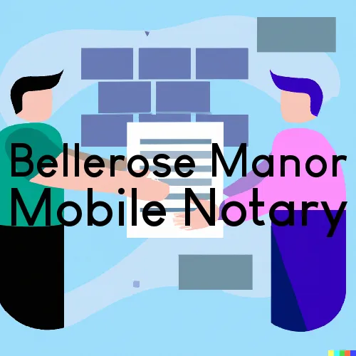 Bellerose Manor, NY Traveling Notary, “Munford Smith & Son Notary“ 