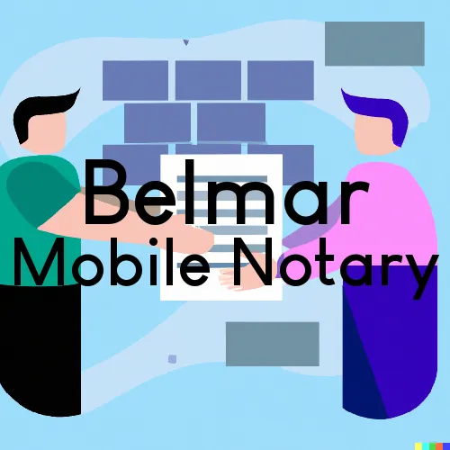 Belmar, NJ Mobile Notary Signing Agents in zip code area 07715