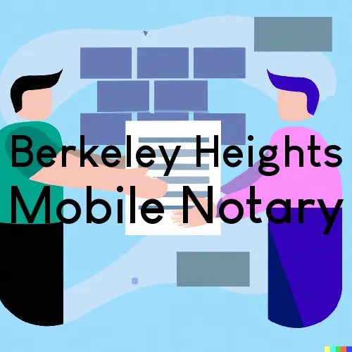 Berkeley Heights, NJ Mobile Notary Signing Agents in zip code area 07922