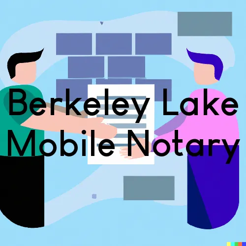 Berkeley Lake, GA Mobile Notary Signing Agents in zip code area 30092