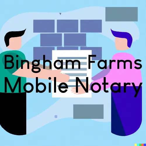 Bingham Farms, MI Traveling Notary, “Munford Smith & Son Notary“ 