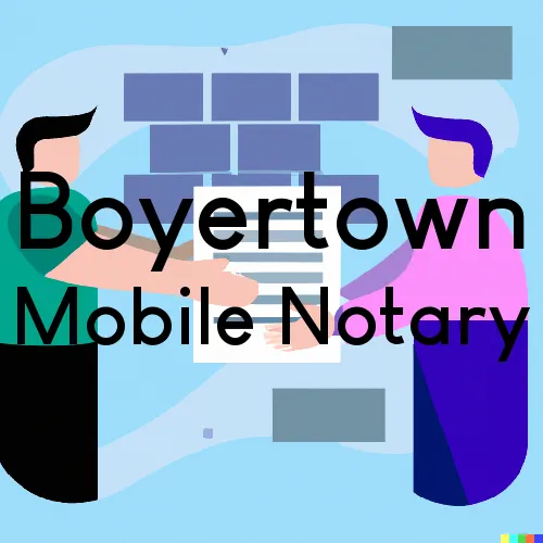 Boyertown, PA Mobile Notary and Signing Agent, “Munford Smith & Son Notary“ 
