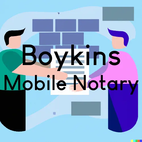Boykins, VA Mobile Notary Signing Agents in zip code area 23827