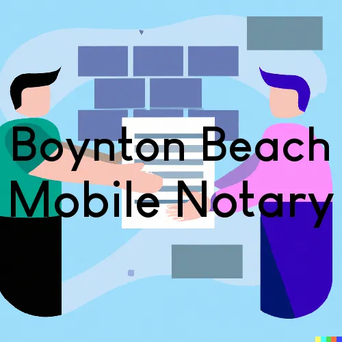 Boynton Beach, FL Mobile Notary Signing Agents in zip code area 33472