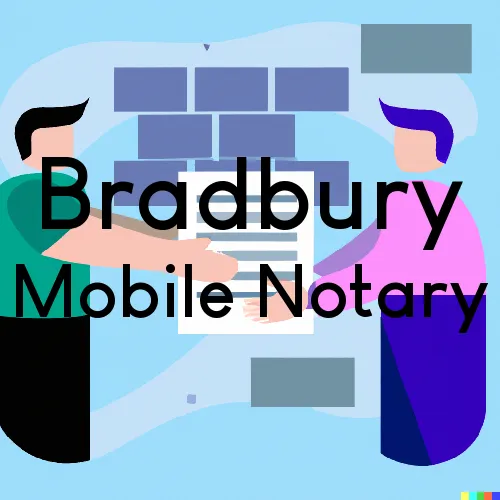 Bradbury, CA Traveling Notary, “Best Services“ 