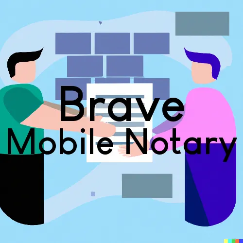 Brave, PA Mobile Notary and Signing Agent, “Best Services“ 