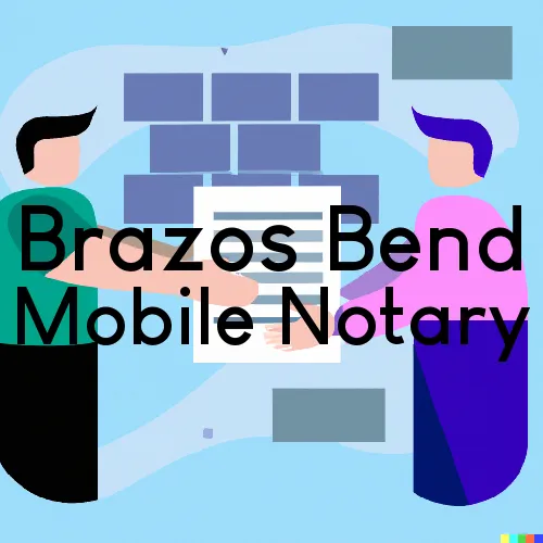Brazos Bend, TX Mobile Notary Signing Agents in zip code area 76048