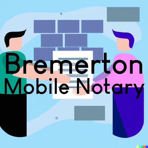 Bremerton, WA Mobile Notary Signing Agents in zip code area 98312