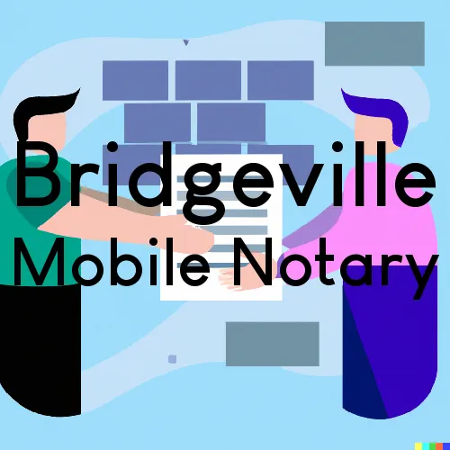 Traveling Notary in Bridgeville, PA