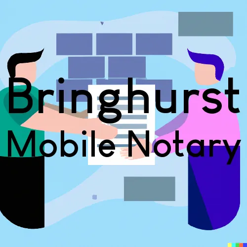 Bringhurst, IN Traveling Notary, “Munford Smith & Son Notary“ 