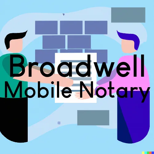 Traveling Notary in Broadwell, IL