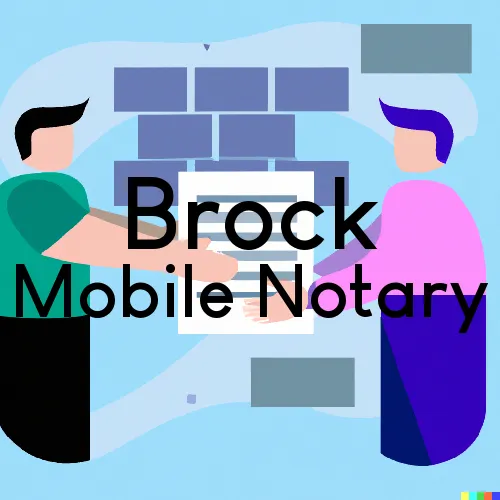 Brock, TX Mobile Notary and Traveling Signing Services 
