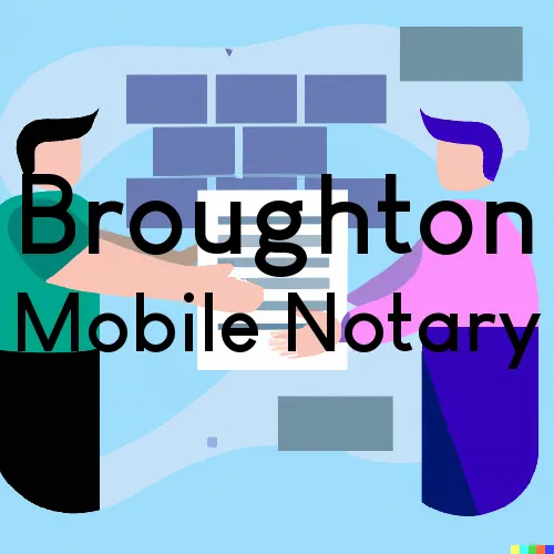 Broughton, IL Traveling Notary Services